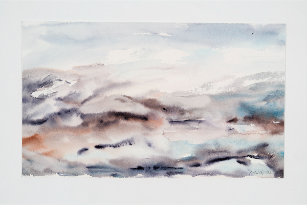 Windswept, Watercolour on Arches 300, 13.5x8 in.